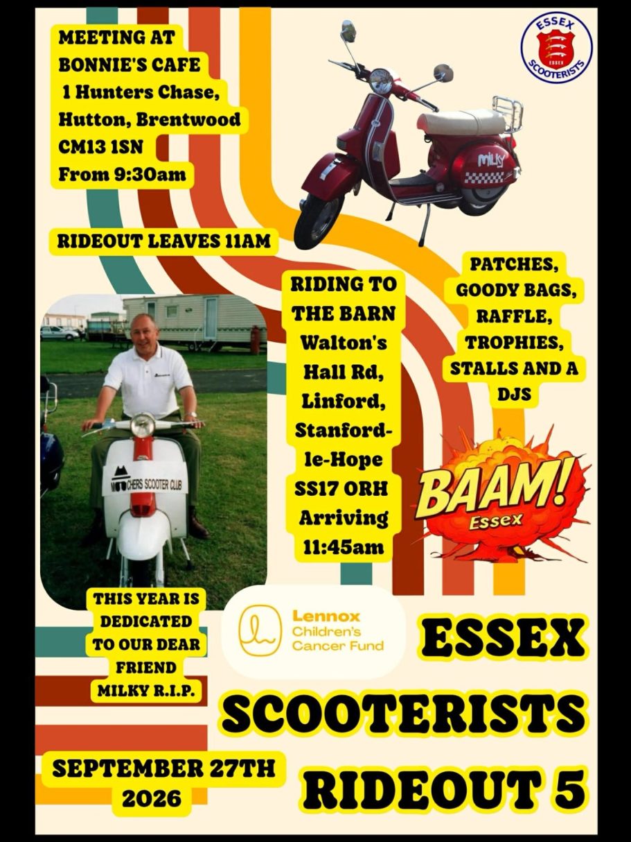 ESSEX SCOOTERISTS RIDEOUT #5 ESSEX SCOOTERISTS RIDEOUT #5