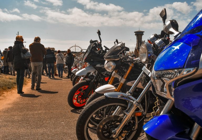 Motorbikes at Mods and Rockers