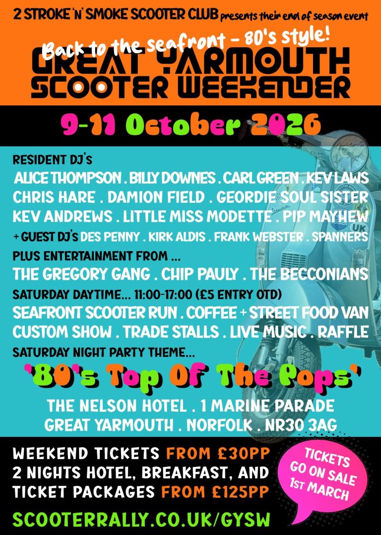 Great Yarmouth Scooter Rally 2026