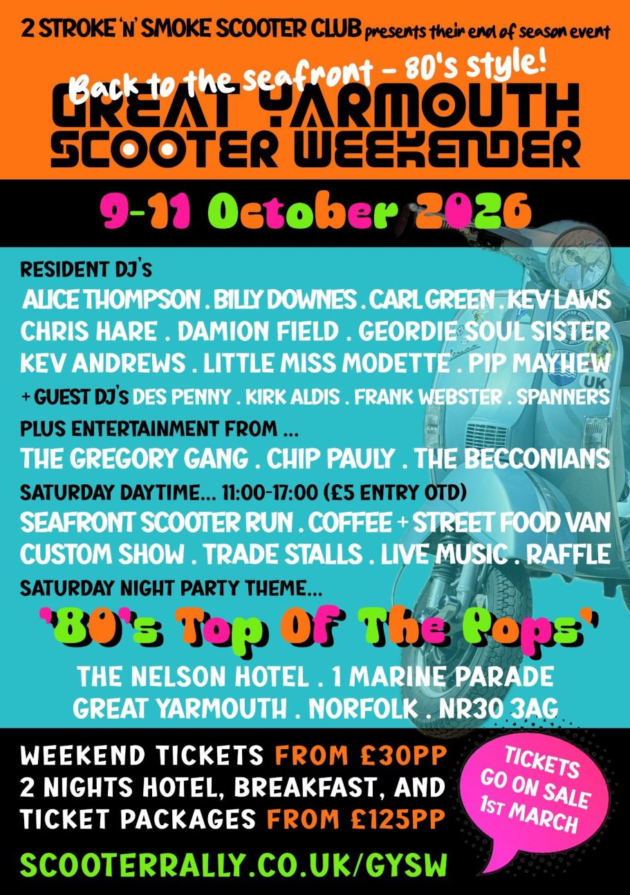 Mods and Rockers Seafront Invasion 2026