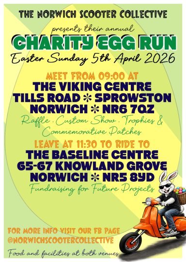 Norwich ScooterCollective Charity Egg Run